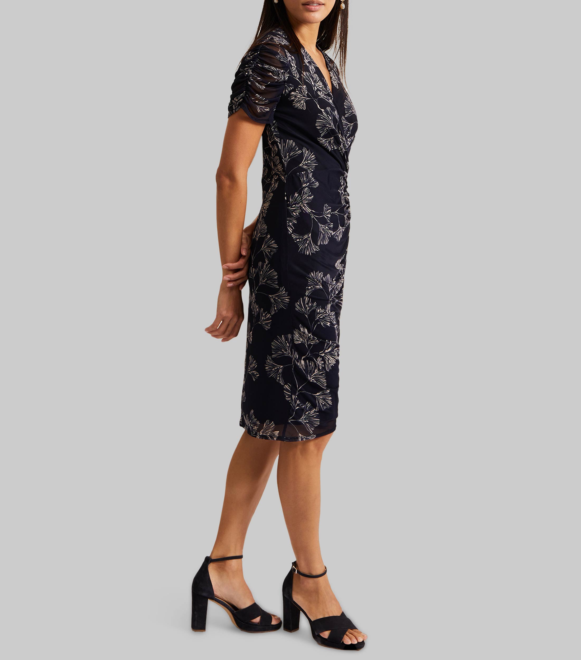 Vestido Midi Estampado Floral Mujer